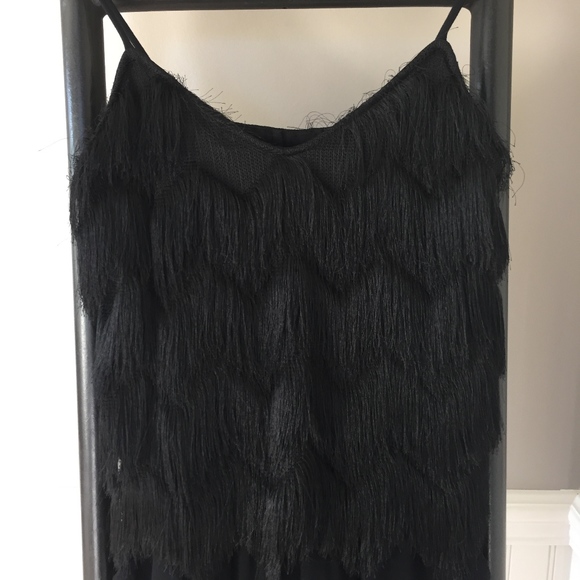 ELLA MOSS NWOT $278 Stardust Fringe Black Jumpsuit